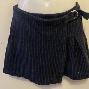 Zara Girl 13-14 Faux Wrap Mini Skirt Skorts Y2K Grunge Goth Clueless Preppy